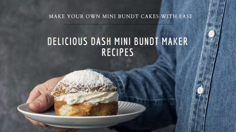 Unleashing Delight with the Dash Mini Bundt Maker Recipe: Baking Bliss