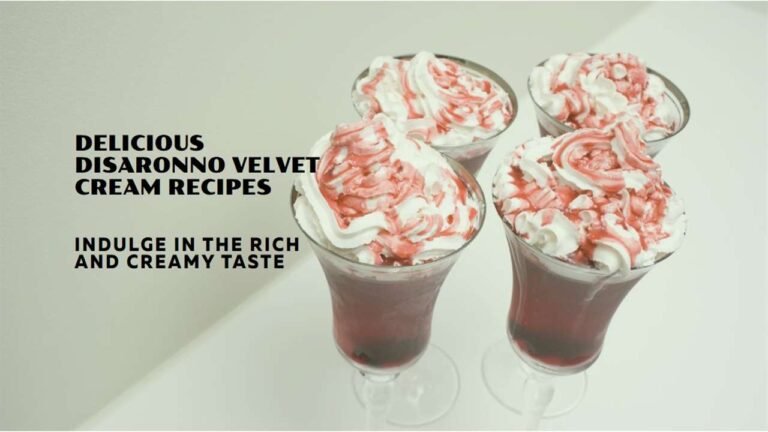 Disaronno Velvet Cream Recipes: Sip and Indulge