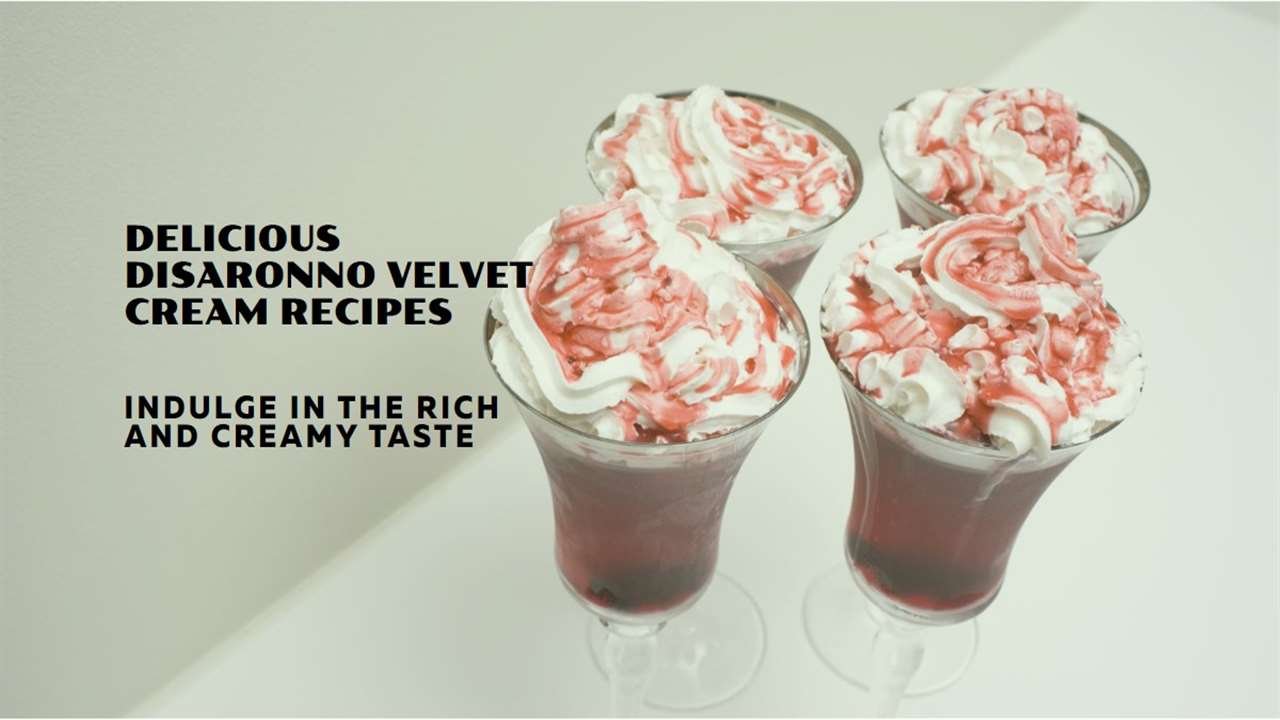 Disaronno Velvet Cream Recipes